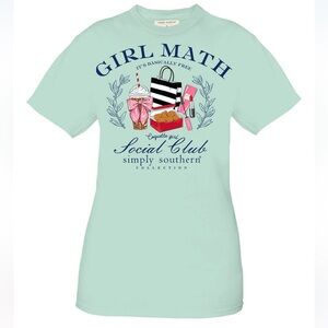 Simply Southern Girl Math tee shirt XXL NWT